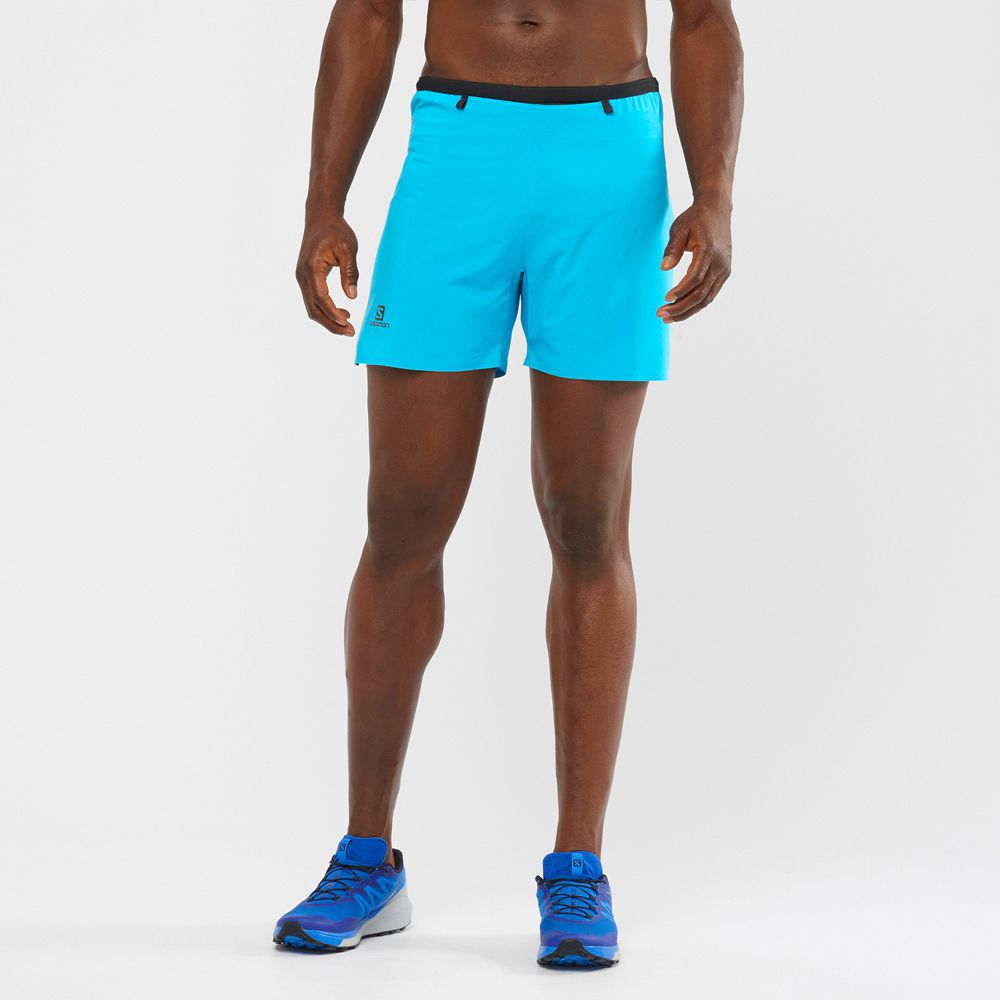 SALOMON SENSE 5 Philippines - Men's Shorts - Turquoise | 876251-BRC